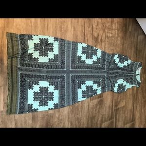 Mint green maxi dress
